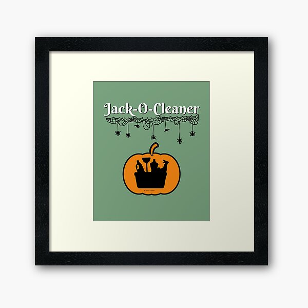 Item preview, Jack-O-Cleaner Funny Cleaning Halloween Cleaning Pumpkin Fun designed and sold by SavvyCleaner.