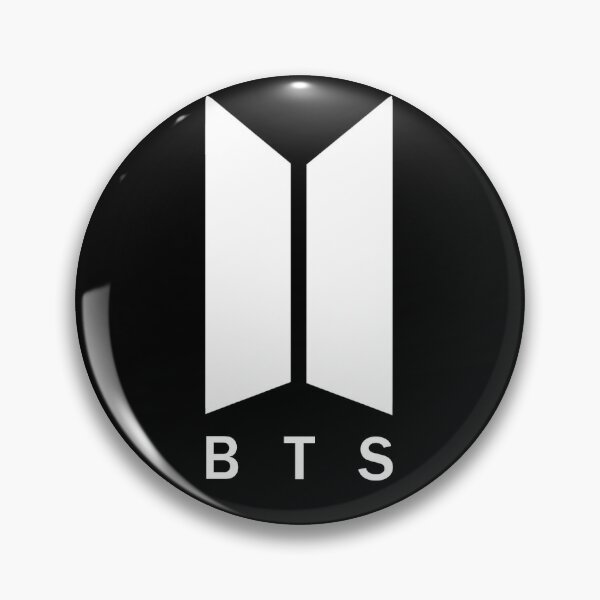 Bts Logo Pins And Buttons Redbubble