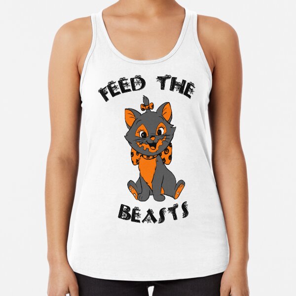 Hallokitty- Feed the Beasts Halloween Racerback Tank Top