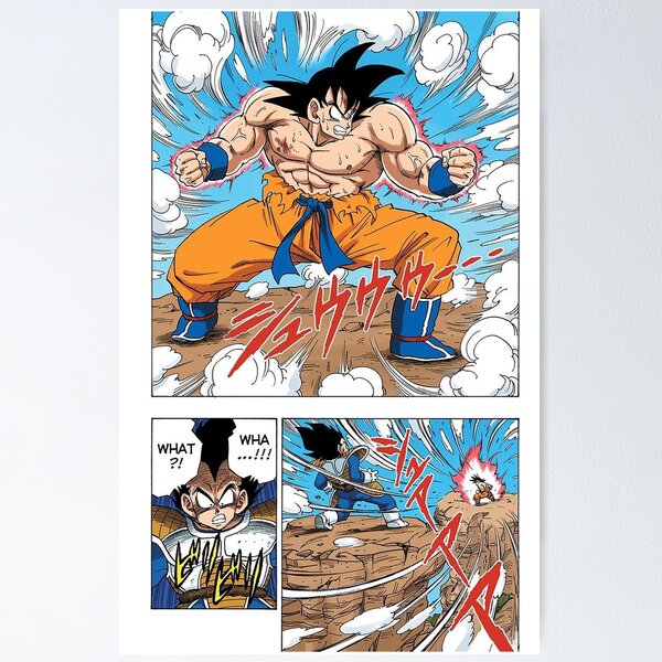 Goku vs Vegeta Kamehameha posters & Art Prints de Froze Studio - Printler