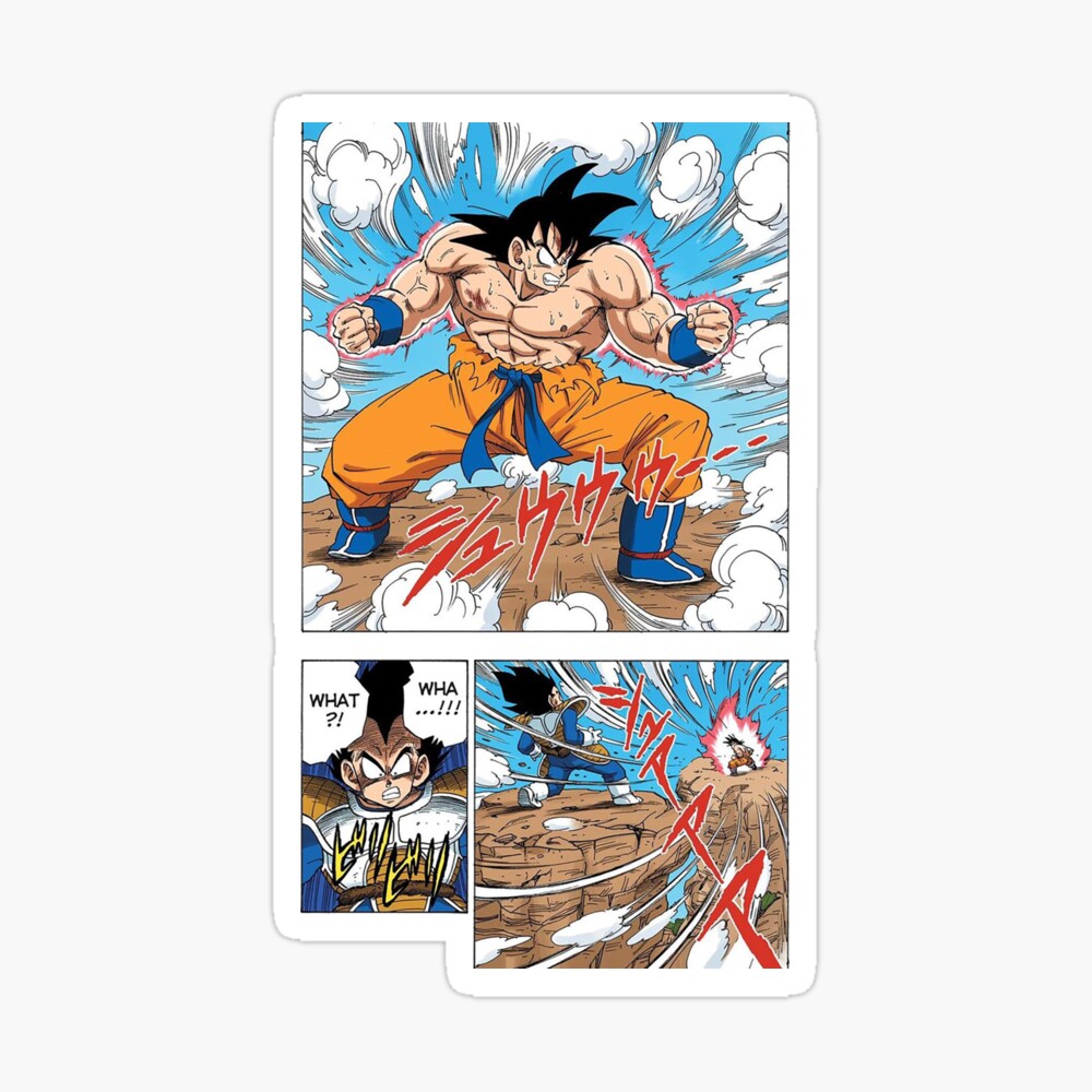 Goku vs Vegeta panel recreation. : r/dbz