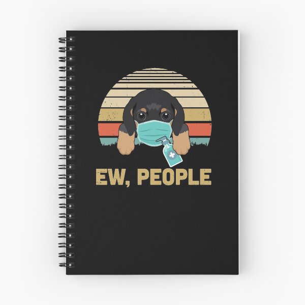 Item preview, Ew People Funny Vintage Retro Dachshund Mask Quarantine designed and sold by CreativeGift.