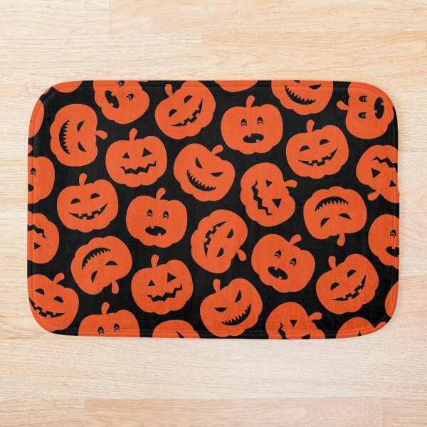 Funny Pumpkins Bath Mat