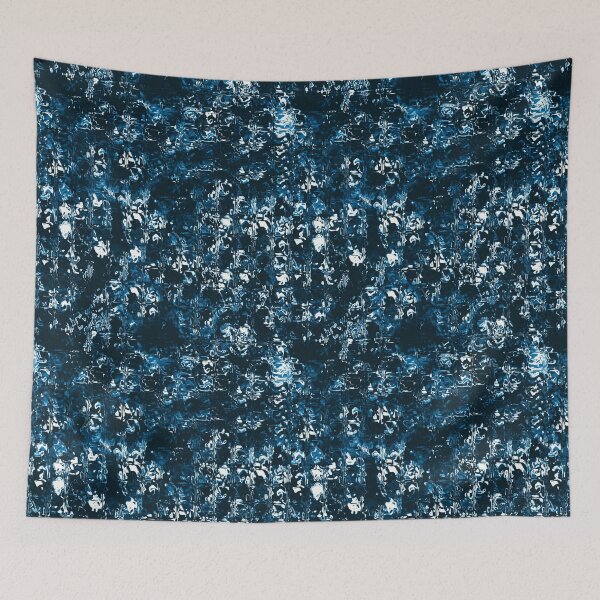 Item preview, Midnight Sky Look Paint Blotch Effect Blue White Scheme designed and sold by WOW TeesAndThings.