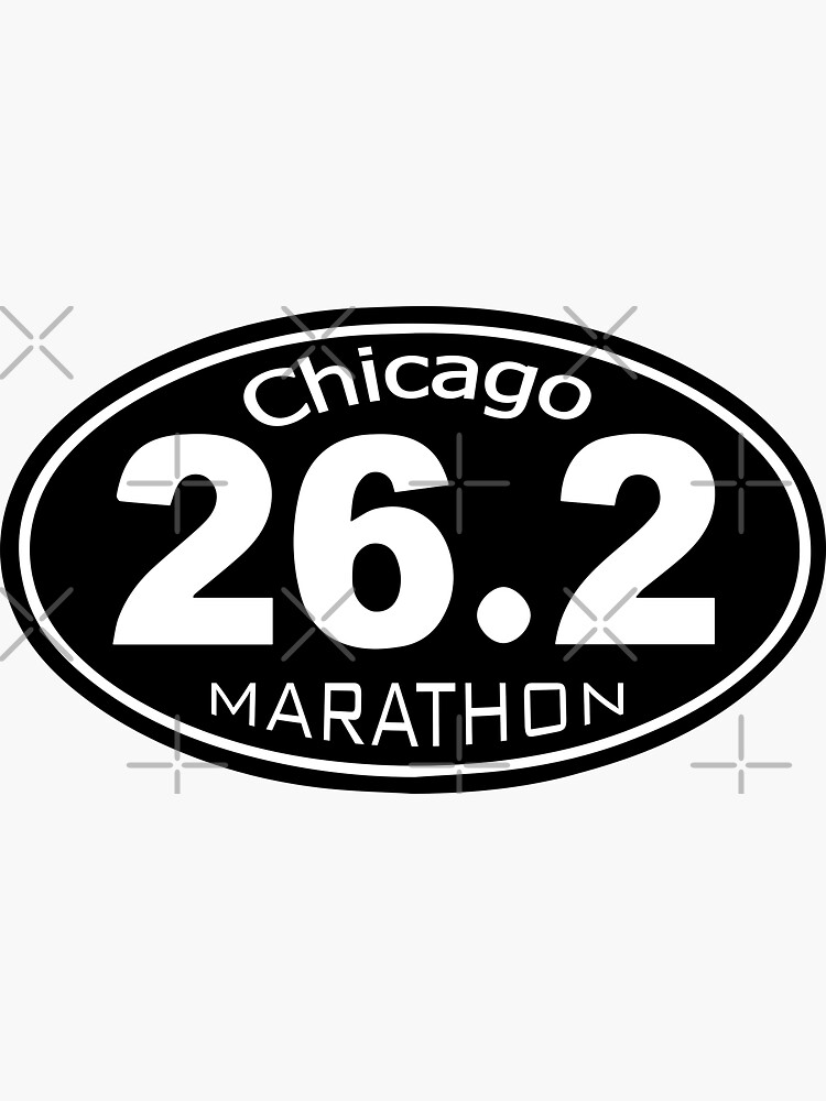 "chicago marathon" Sticker for Sale by Achily Redbubble