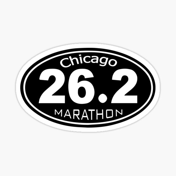 "chicago marathon" Sticker for Sale by Achily Redbubble