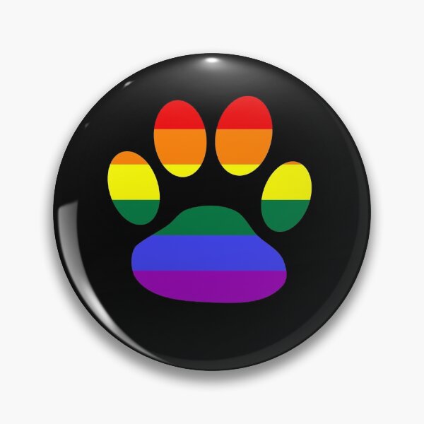 Item preview, Rainbow Paw Print Rainbow Pride By Bent Sentiments LGBT gay lesbian interest  designed and sold by bentsentiments.