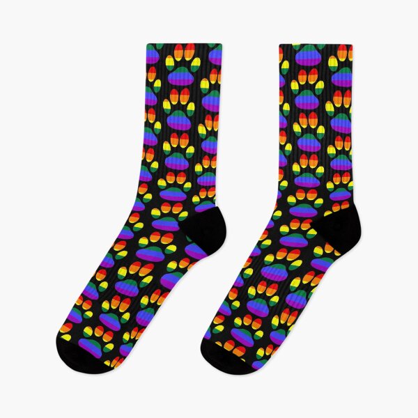 Item preview, Rainbow Paw Print Rainbow Pride By Bent Sentiments LGBT gay lesbian interest  designed and sold by bentsentiments.