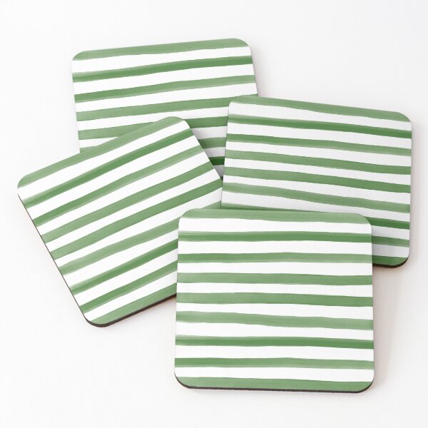 Item preview, Emerald Stripes designed and sold by rasters-vectors.