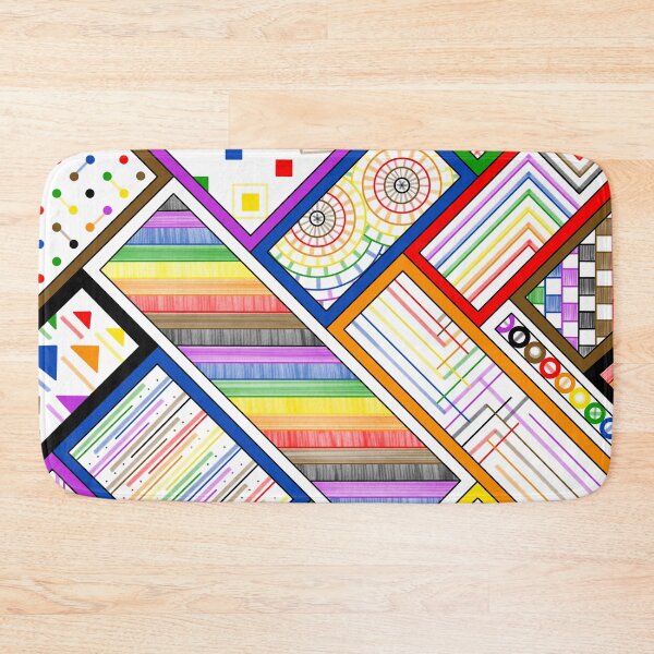 Item preview, Rainbow grid doodle designed and sold by JoyfulJen.