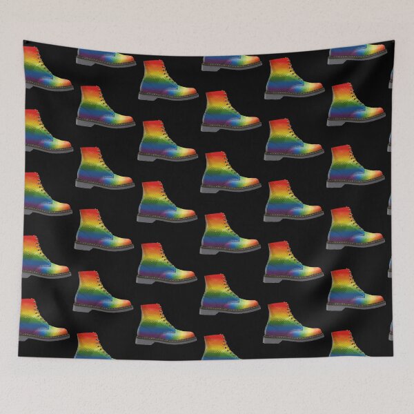 Item preview, Rainbow Boot Doc Martens Rainbow Pride By Bent Sentiments LGBT gay lesbian interest  designed and sold by bentsentiments.