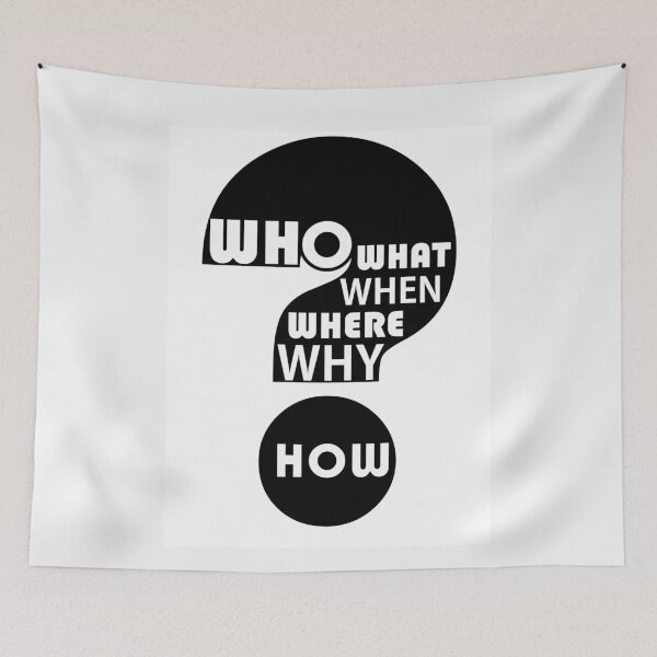 Item preview, Who, What, When, Where, Why, and How? designed and sold by Jean Gregory Evans.