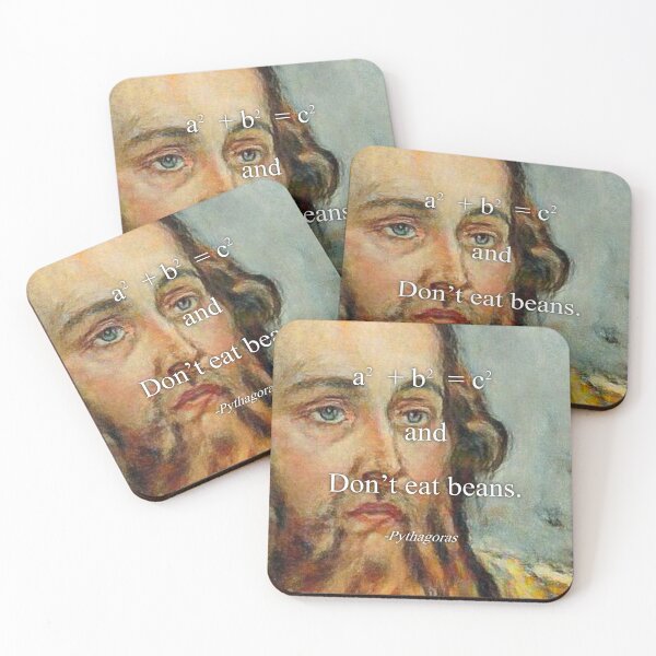 Item preview, Don’t Eat Beans Pythagoras Quote designed and sold by Floralife.