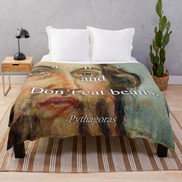 Item preview, Don’t Eat Beans Pythagoras Quote designed and sold by Floralife.