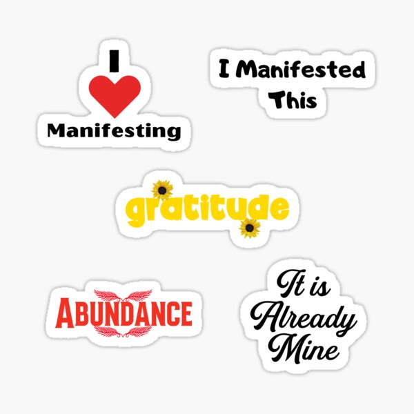 Law of Attraction Pack Sticker for Sale by LoA-Lady