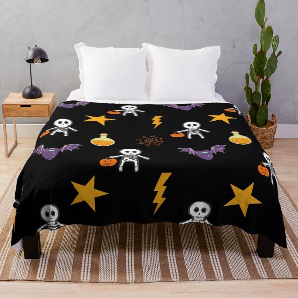 Item preview, SKELETON, COBWEB AND BAT SEAMLESS PATTERN FOR HALLOWEEN designed and sold by gaCh438.