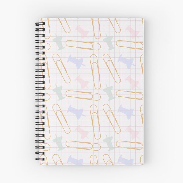Item preview, Paper clips and thumbtacks on Grid paper designed and sold by LVPRINTS.