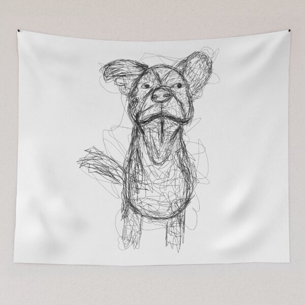 Item preview, Scribble Art Dog! designed and sold by alisonrog.