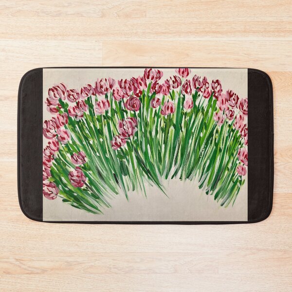 Item preview, Tulipahlooza! Pink & Red Flowers Original Abstract Acrylic Painting Artwork Art  designed and sold by Paint2morrow.