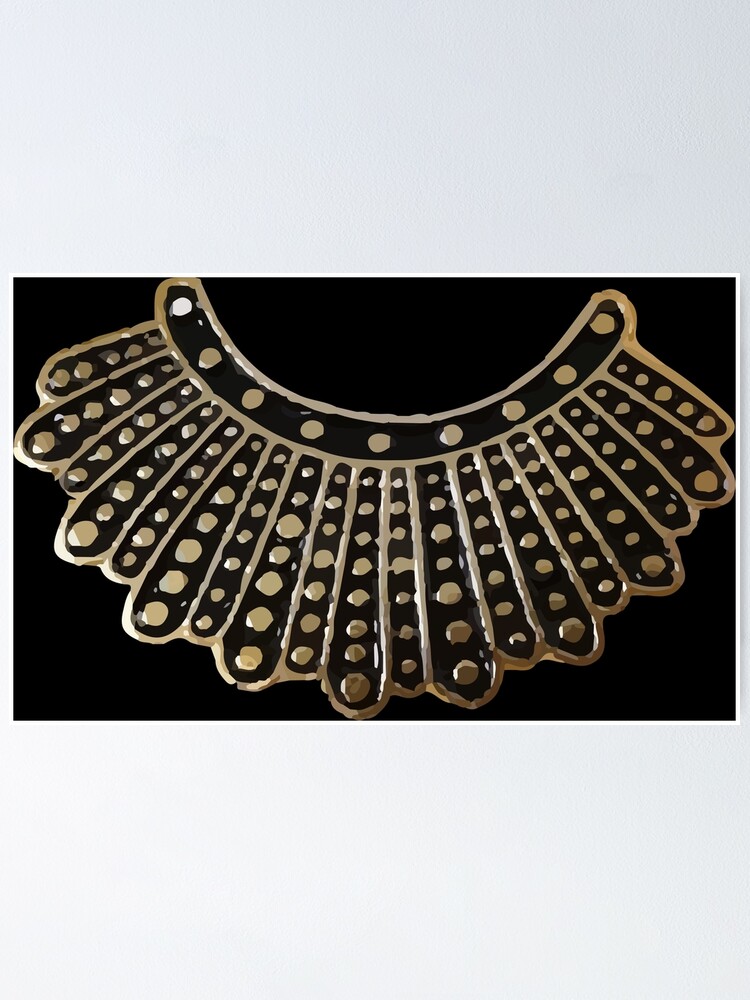 Poster Rbg Jewelry Dissent Collar