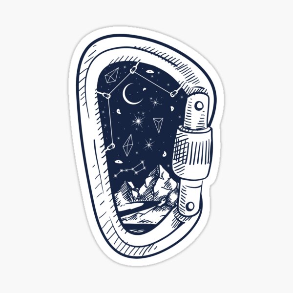 Mousqueton Night Sky Sticker