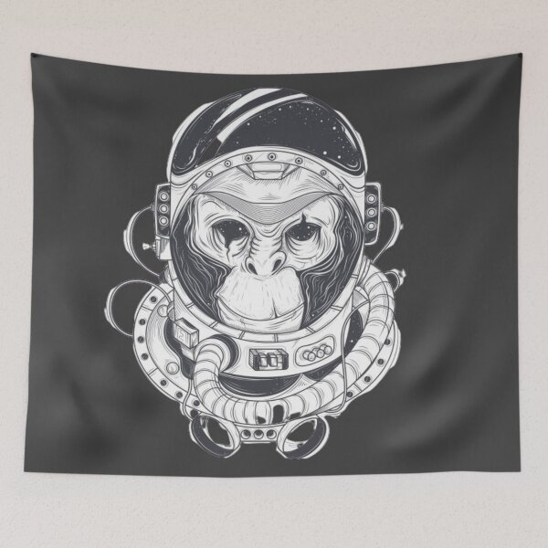 Item preview, space monkey designed and sold by Rakos-Merch.