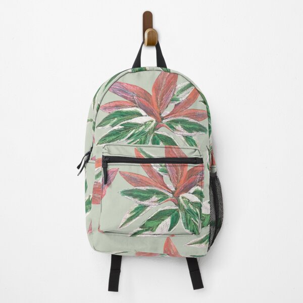 Item preview, Calathea Triostar Stromanthe Plant With Green Background - Pink, Rust, Blush, Magenta designed and sold by Marina Oliveira Studio.