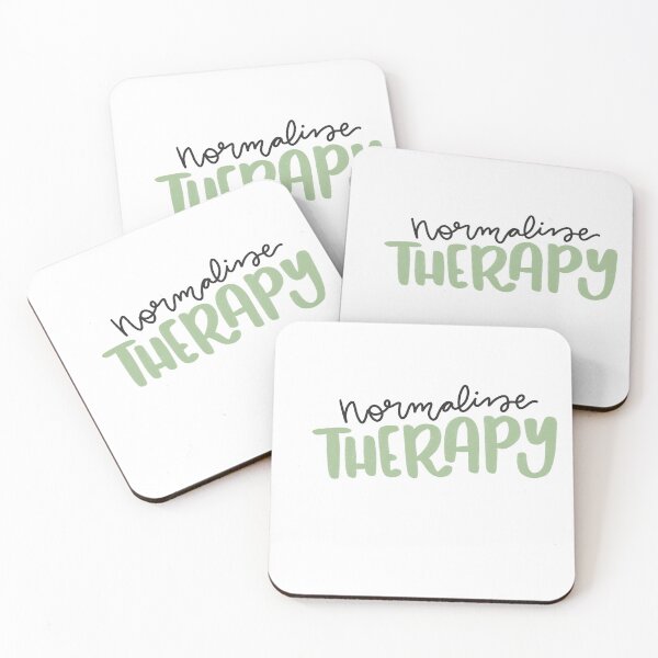 Item preview, Normalize therapy print green designed and sold by Jenna Heath.