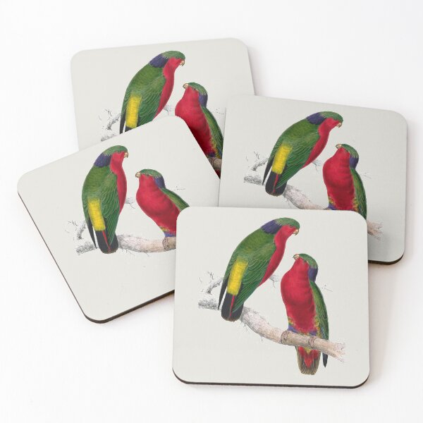Item preview, Kuhl's Parakeets by Edward Lear designed and sold by Amanda1775.