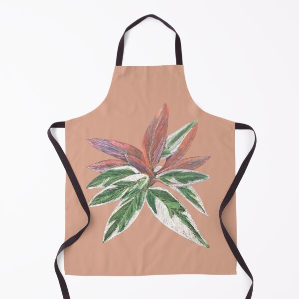 Item preview, Calathea Triostar Stromanthe Plant With Terracotta Background - Green, Rust, Blush, Magenta designed and sold by Marina Oliveira Studio.