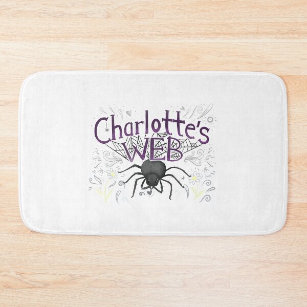 Item preview, Charlottes web with big black spider designed and sold by jasmineberry.