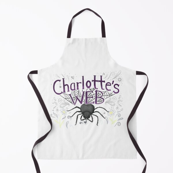 Item preview, Charlottes web with big black spider designed and sold by jasmineberry.