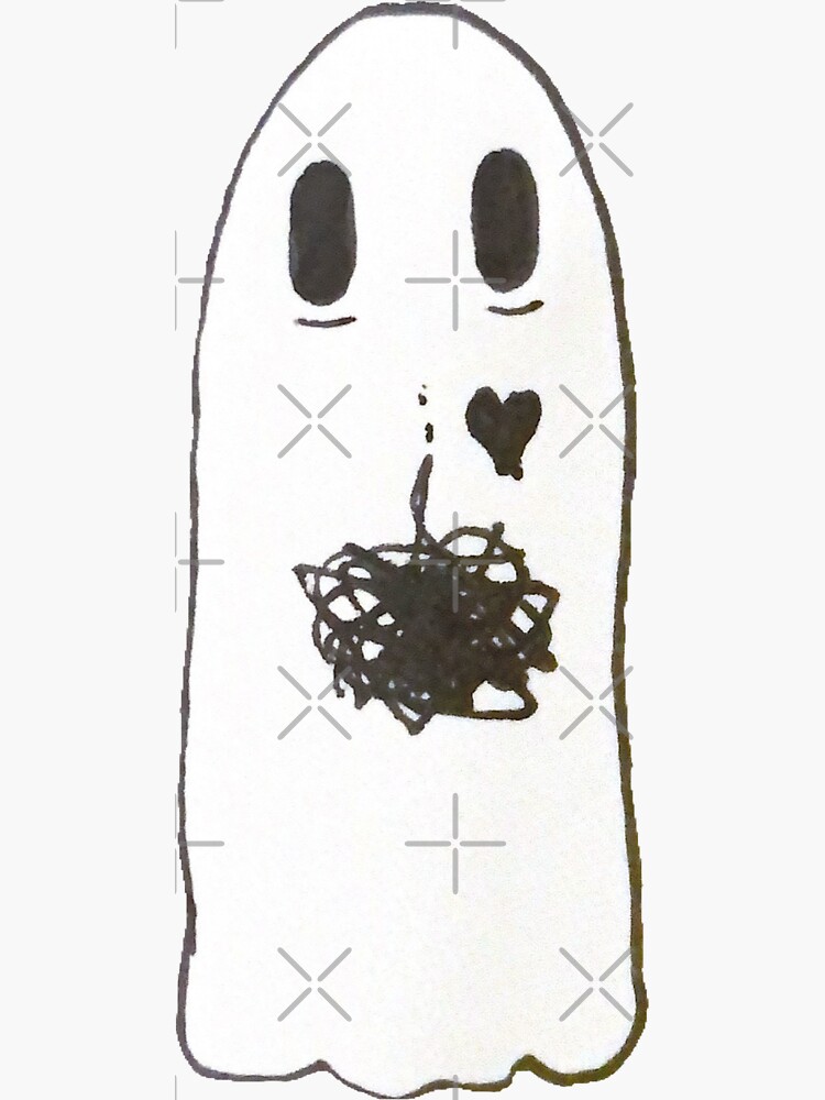 "emotional motion sickness ghost" Sticker for Sale by ryemae Redbubble