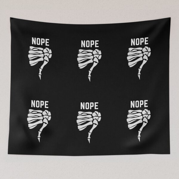 Item preview, Nope Funny Halloween Skeleton designed and sold by PX-clothing.