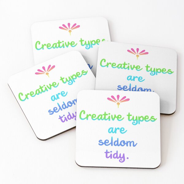 Item preview, Creative Types Are Seldom Tidy in Rainbow designed and sold by Whoopsidoodle.