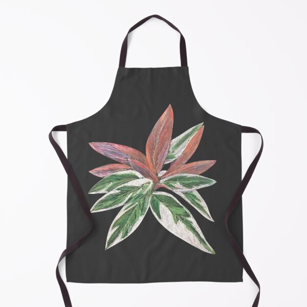 Item preview, Calathea Triostar Stromanthe Plant With Dark Grey Background - Green, Rust, Blush, Magenta designed and sold by Marina Oliveira Studio.