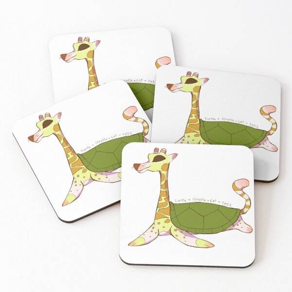 Item preview, Turtle Giraffe Cat designed and sold by wiywacc.