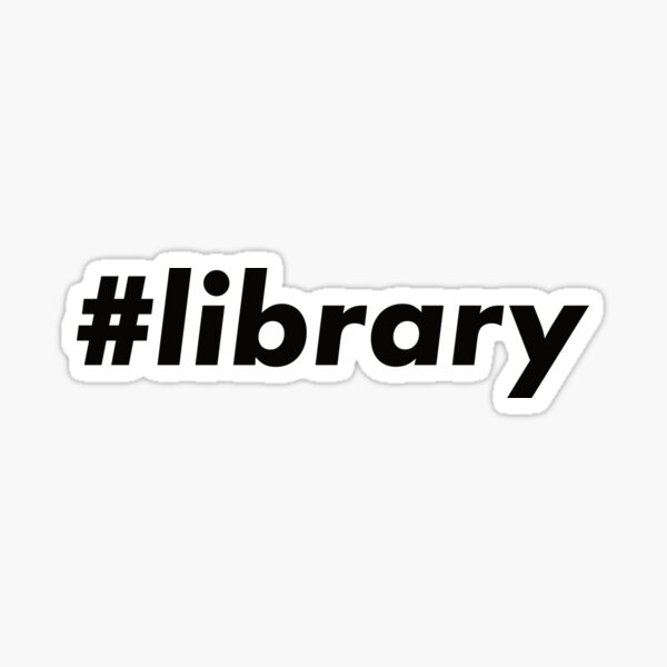 Artikel-Vorschau von #Bibliothek, designt und verkauft von teesaurus.