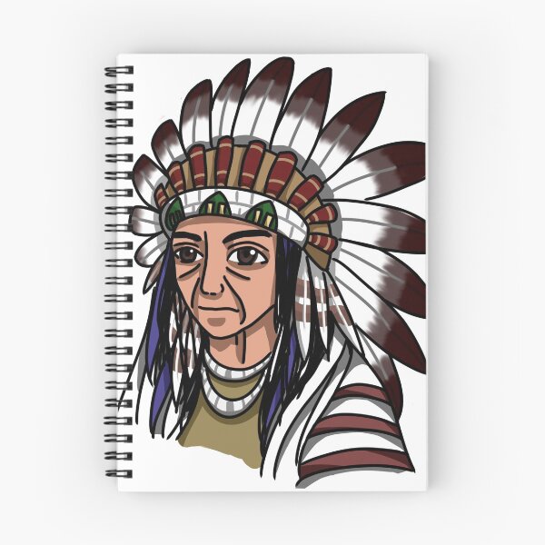 Item preview, Native American Portrait in anime style designed and sold by HeatherPhn.