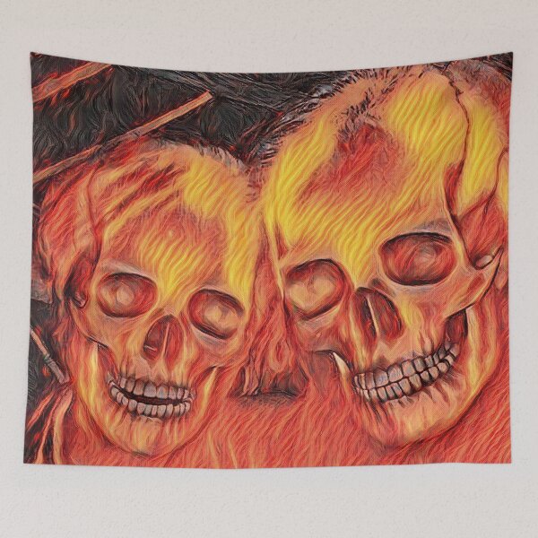 Item preview, Lifelike Halloween Skull Skeleton Decoration designed and sold by Galathi Designs.