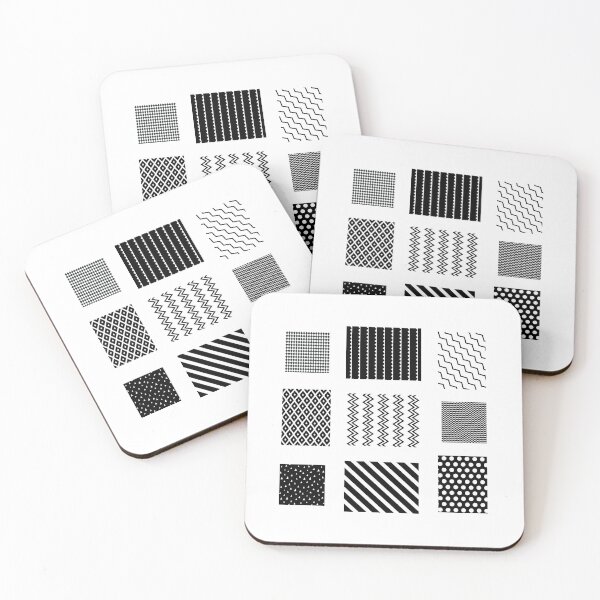 Item preview, Black and White Geometric Patterns designed and sold by Jennifer Church.