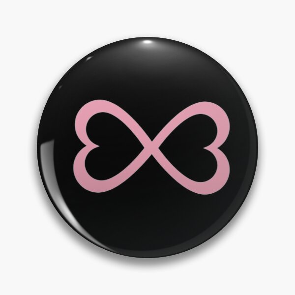 Item preview, After Hessa Infinity Heart |  Black and Pink  designed and sold by BloompodDesigns.