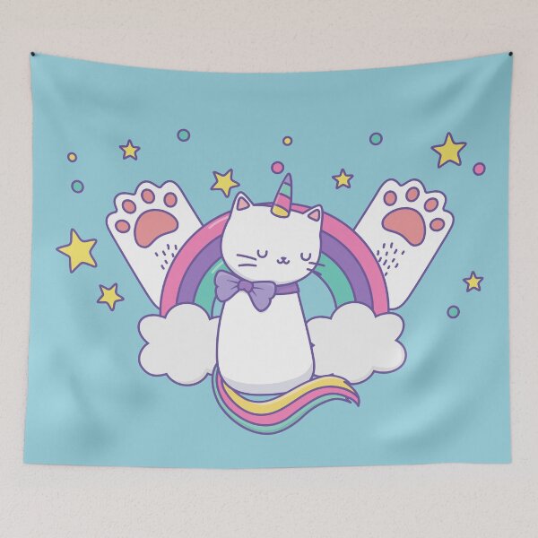 Item preview, Rainbow caticorn designed and sold by stuff-n-stuff.