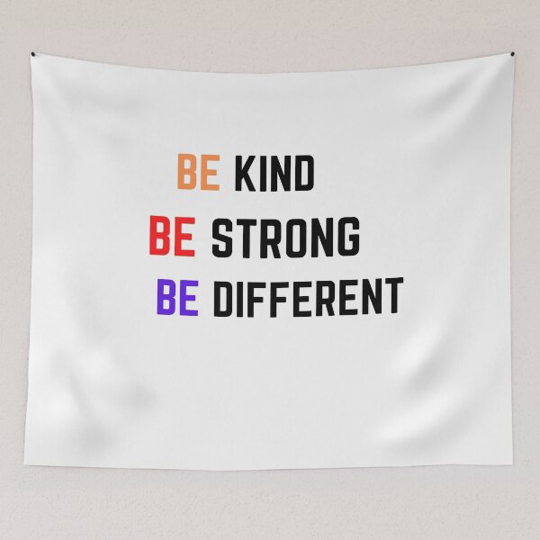 Item preview, Be Kind Be Strong Be Different  designed and sold by The Full Cart.