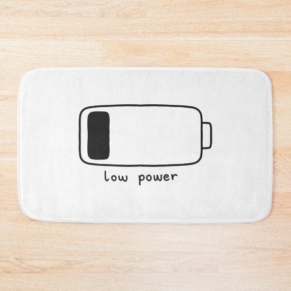 Item preview, low power battery graphic designed and sold by reembakes.