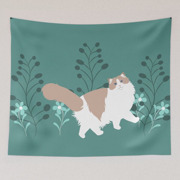 Item preview, Elegant Ragdoll Cat designed and sold by lulululupaint.