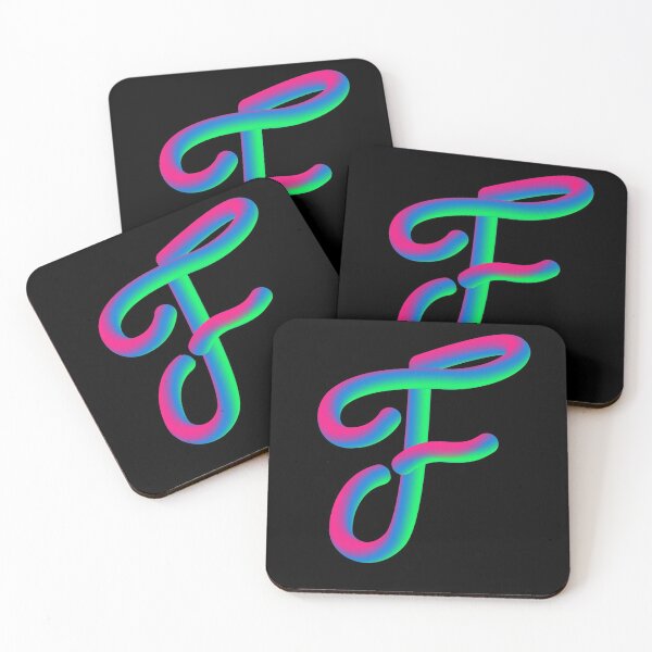 Item preview, Letter F Neon Multicolor designed and sold by Aethel84.