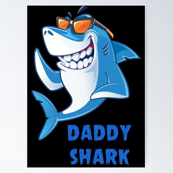 Item preview, Daddy Shark, shark, father, father's day, gift idea designed and sold by ThommyBLN.