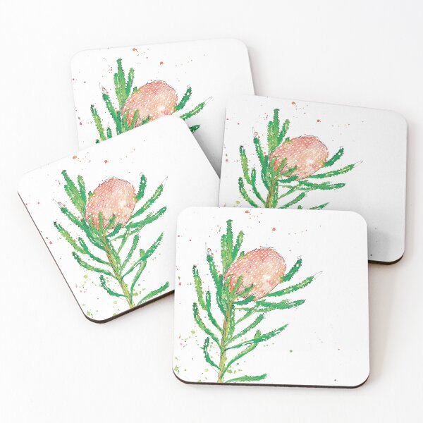 Item preview, Banksia watercolour illustration designed and sold by Lara Karpeljuk.