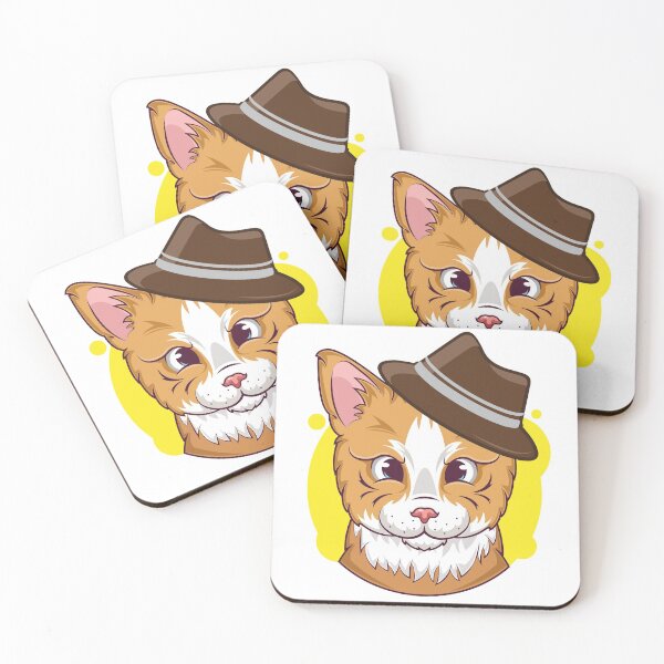 Item preview, Detective Cat Brown Hat designed and sold by Cat2D.